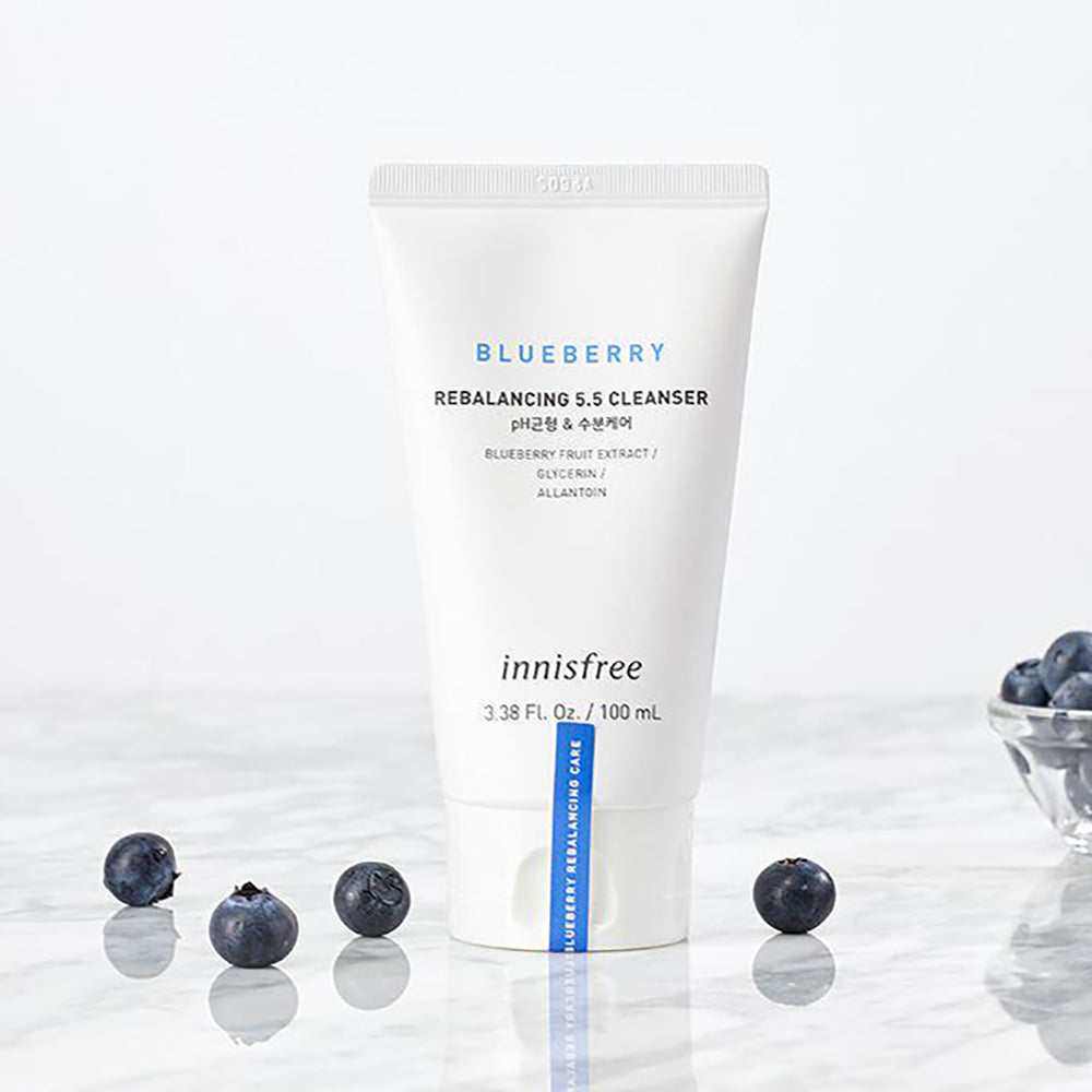[Innisfree] Espuma de Limpeza Facial Blueberry Rebalancing 5.5 Cleanser 100ml 🇰🇷